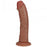 RealRock Ultra Realistic Skin - Vibrating & Rotating Rechargeable - Regular Curved 8" / 20,3 cm - Tan