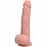 RealRock Ultra Realistic Skin - Vibrating & Rotating Rechargeable - Regular Straight with Balls  8" / 20,3 cm  - Flesh