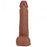 RealRock Ultra Realistic Skin - Vibrating & Rotating Rechargeable - Regular Straight with Balls  8" / 20,3 cm  - Tan