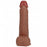 RealRock Ultra Realistic Skin - Vibrating & Rotating Rechargeable - Regular Straight with Balls  8" / 20,3 cm  - Tan