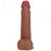 RealRock Ultra Realistic Skin - Vibrating & Thrusting Rechargeable - Regular Straight with Balls  8" / 20,3 cm  - Tan