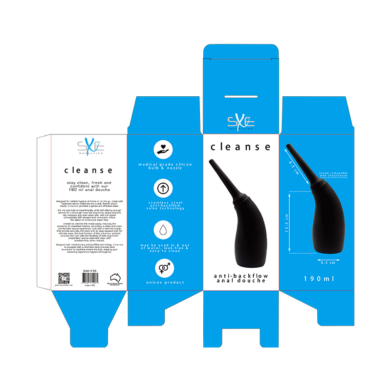 Cleanse - 190ml Silicone Showerhead Compatible Douche