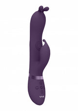 Gada - Vibrating Bunny Ear G-Spot Rabbit with Pulse Wave Shaft - Purple