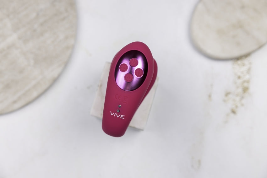 Yoko - Triple Action Vibrator Dual Prongs with Clitoral Pulse Wave - Pink