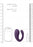 Yoko - Triple Action Vibrator Dual Prongs with Clitoral Pulse Wave - Purple