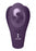 Yoko - Triple Action Vibrator Dual Prongs with Clitoral Pulse Wave - Purple