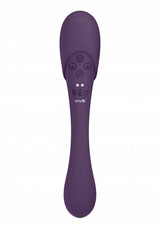 Mirai - Double Ended Pulse Wave & Air Wave Bendable Vibrator - Purple