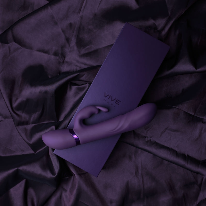 Nari - Vibrating and Rotating Beads, G-Spot Rabbit - Purple