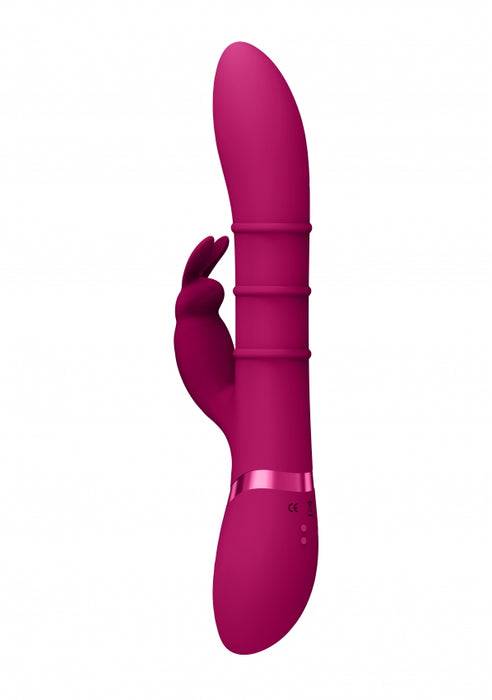 Sora - Up & Down Stimulating Rings, Vibrating G-Spot Rabbit - Pink