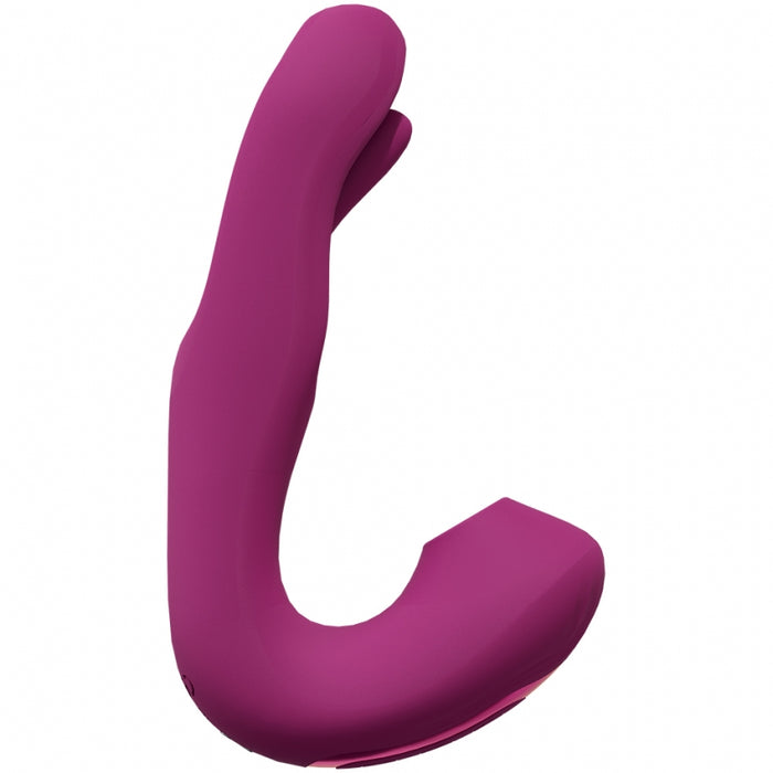 VIVE - Yuna - Rechargeable Dual Motor - Airwave Vibrator with Innovative G-Spot Flapping Stimulator - Pink