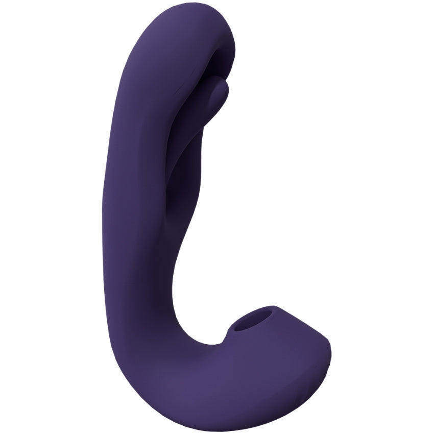 VIVE - Yuna - Rechargeable Dual Motor - Airwave Vibrator with Innovative G-Spot Flapping Stimulator - Purple