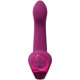 VIVE - Riko - Rechargeable Triple Motor - Thumper with Advanced Finger Motion & Pulse Wave Stimulator - Pink