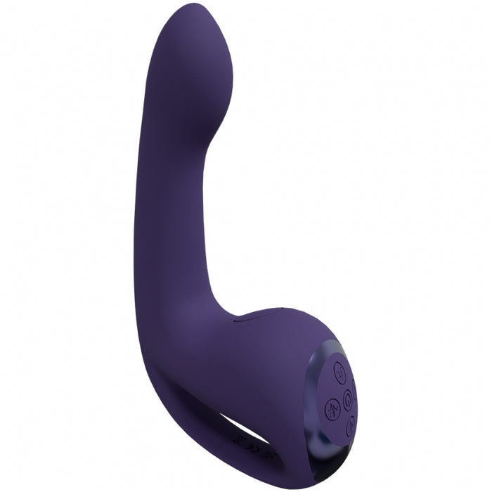 VIVE - Riko - Rechargeable Triple Motor - Thumper with Advanced Finger Motion & Pulse Wave Stimulator - Purple