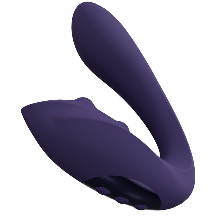 VIVE - Yuki - Rechargeable Dual Motor - G-Spot Vibrator with Massaging Beads - Purple