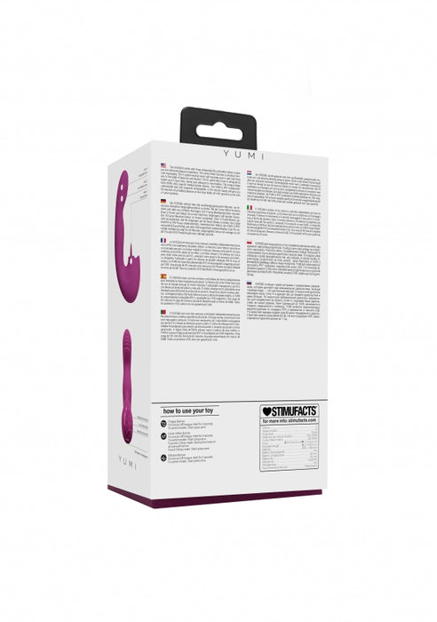 VIVE - Yumi - Rechargeable Triple Motor - G-Spot Finger Motion Vibrator and Flickering Tongue Stimulator - Pink