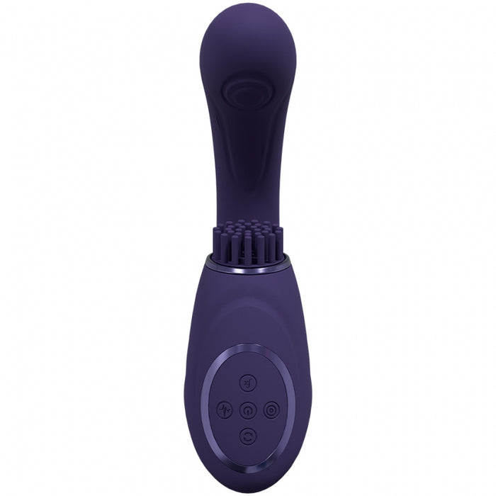 VIVE - Gen - Rechargeable Triple Motor - G-Spot Vibrator with Pulse Wave  and Vibrating Bristles - Purple