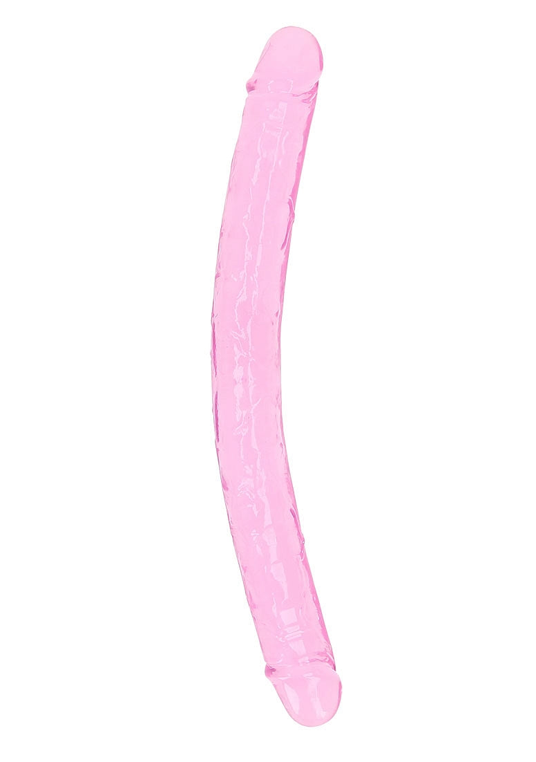 Crystal Clear 13" Double Dong - Pink
