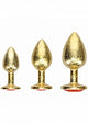 Ouch! Milan Collection - Metal Anal Plug Set - Gold