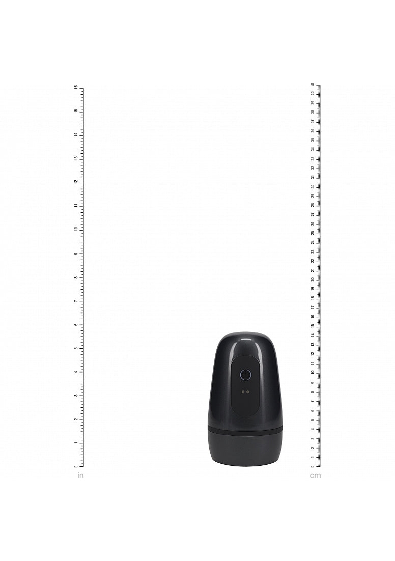 PUMPED - Vibrobator - Masturbator - Negative Pressure Suction - 9 Function - Vibration - Gun Metal
