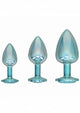 Ouch! Paris Collection - Metal Anal Plug Set - Blue