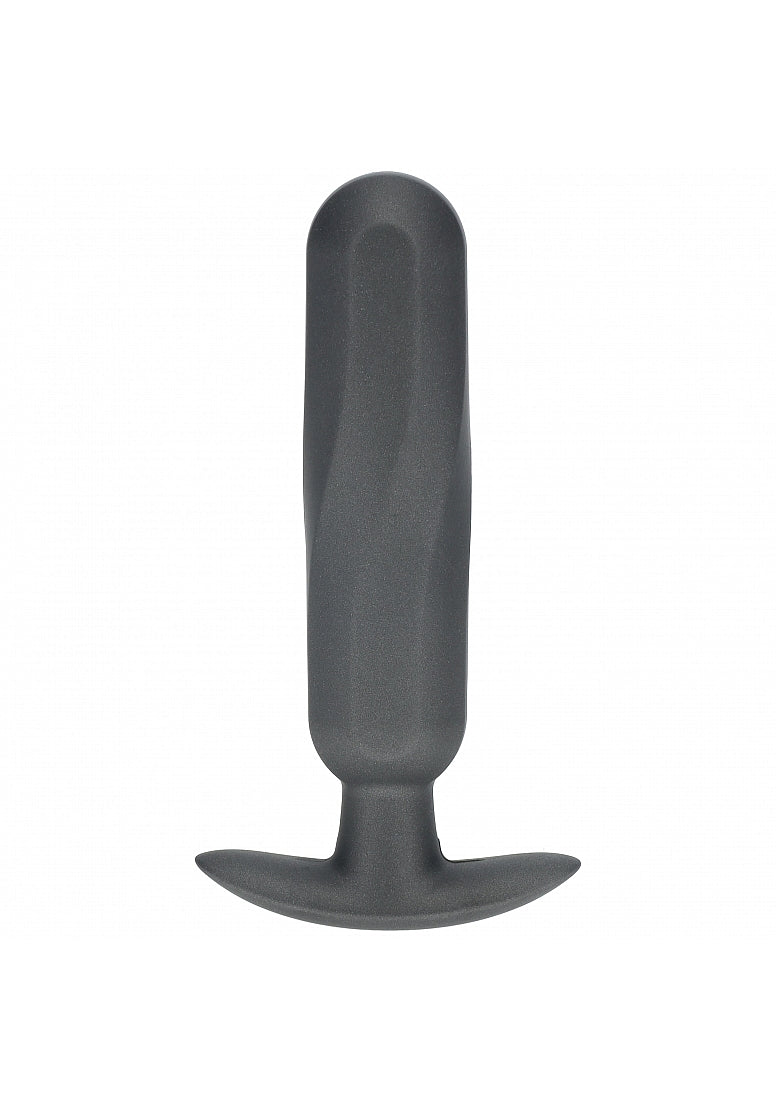 Ouch! - Oblong Anal Plug - Silicone - Gun Metal