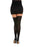 Opaque Lace-Up Thigh High