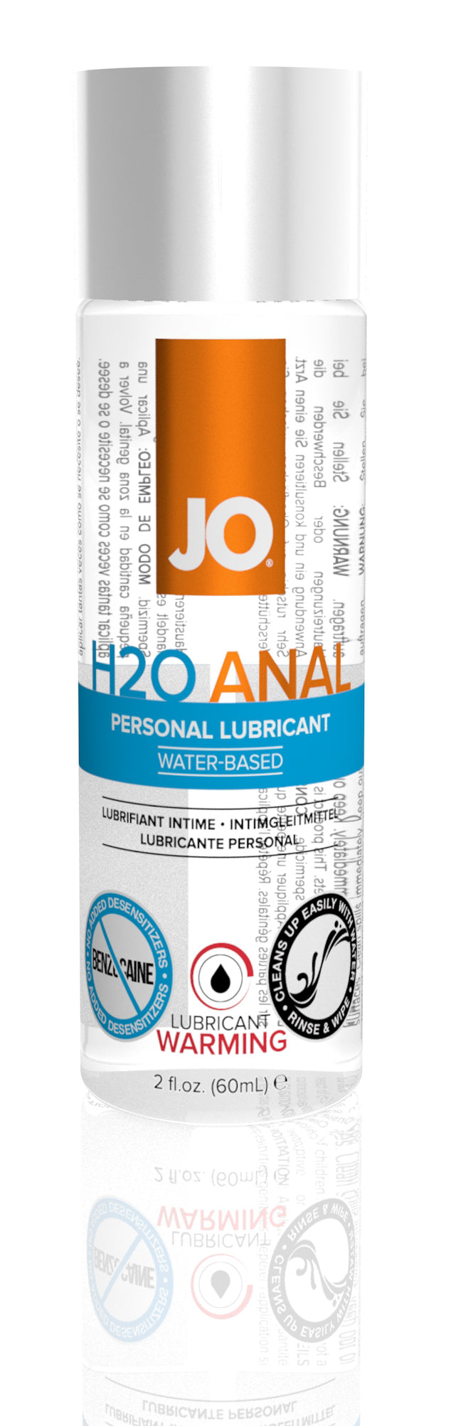 JO Anal H2O Warming 2 Oz / 60 ml