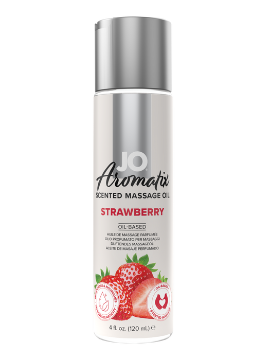 JO Aromatix Strawberry Massage Oil 4 Oz / 120 ml