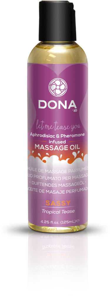 Dona Scented Massage Oil Sassy Aroma: Tropical Tease 4oz