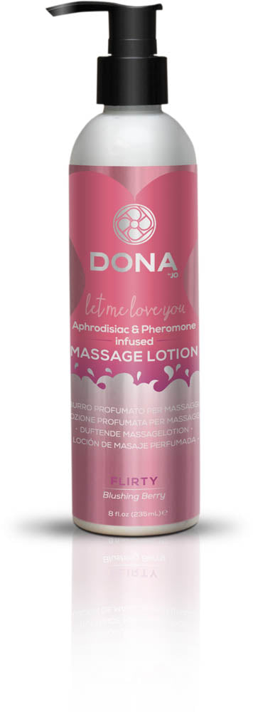Dona Massage Lotion Flirty Aroma: Blushing Berry 8oz