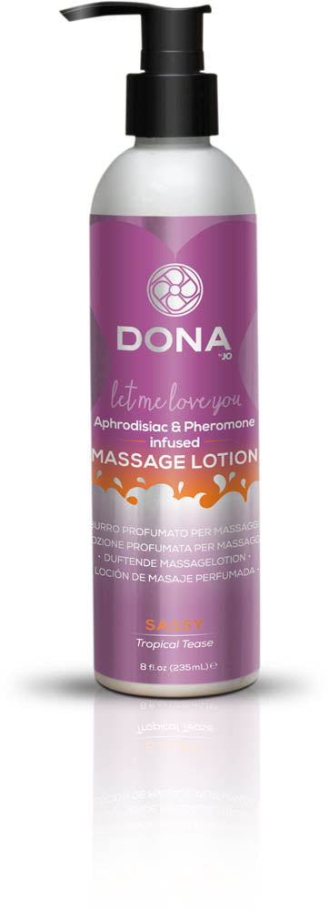 Dona Massage Lotion Sassy Aroma: Tropical Tease 8oz
