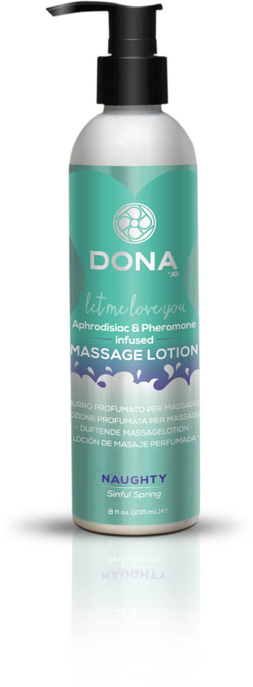Dona Massage Lotion Naughty Aroma: Sinful Spring 8oz  (T)