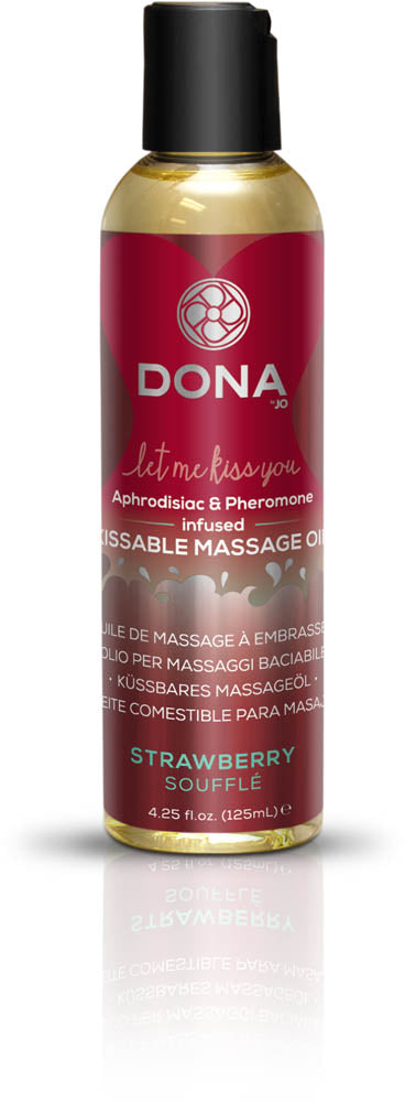 Dona Kissable Massage Oil Strawberry Souffle 4oz  (T)