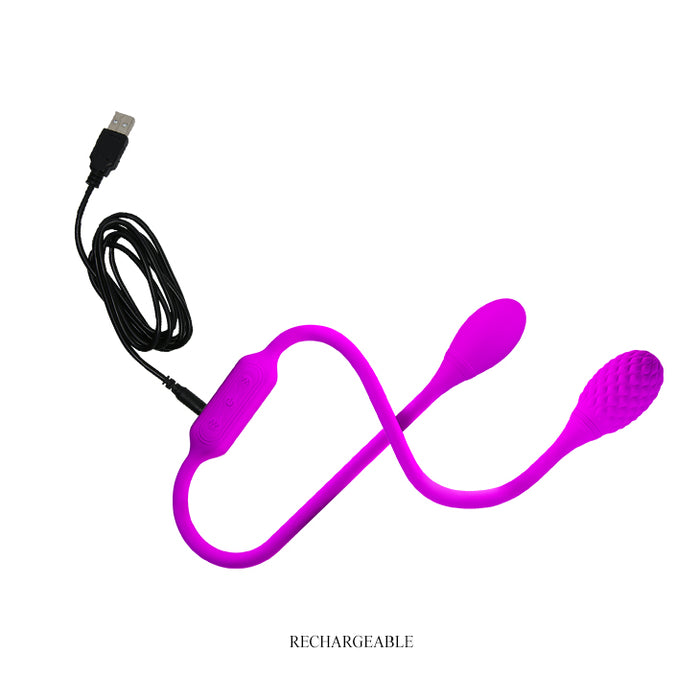 Dream Lovers Whip Double Ended Vibrator Purple