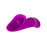 Flexible Textured Teasers Vibrator Purple "Rudolf" 157mm