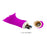 Flexible Textured Teasers Vibrator Purple "Rudolf" 157mm