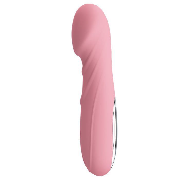 Curved Petal Tip Vibrator Soft Pink "Candice" 142mm