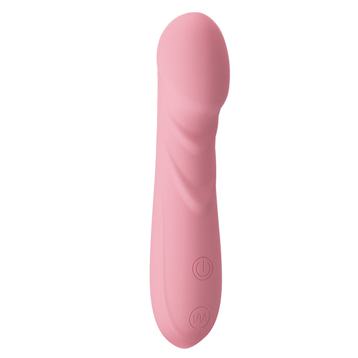 Curved Petal Tip Vibrator Soft Pink "Candice" 142mm