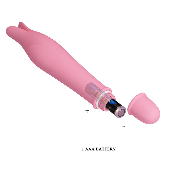 Battery Vibrator Pink 137mm - Edward