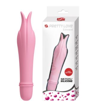 Battery Vibrator Pink 137mm - Edward