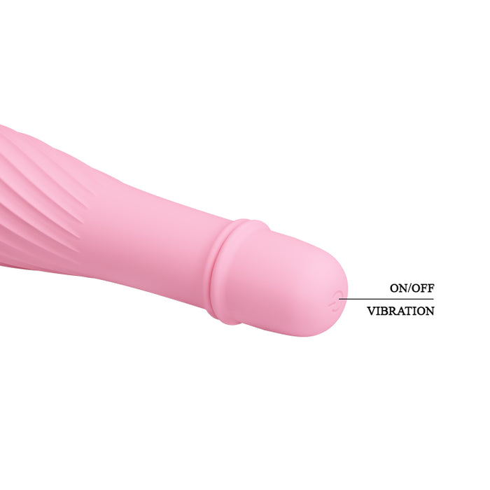 Battery Vibrator Soft Pink 137mm "Solomon"