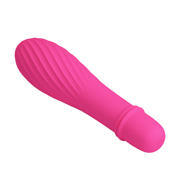 Battery G-Spot Vibrator Hot Pink 137mm "Solomon"