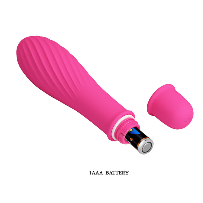 Battery G-Spot Vibrator Hot Pink 137mm "Solomon"