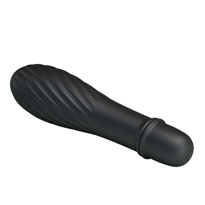 Battery G-Spot Vibrator Black 137mm "Solomon"