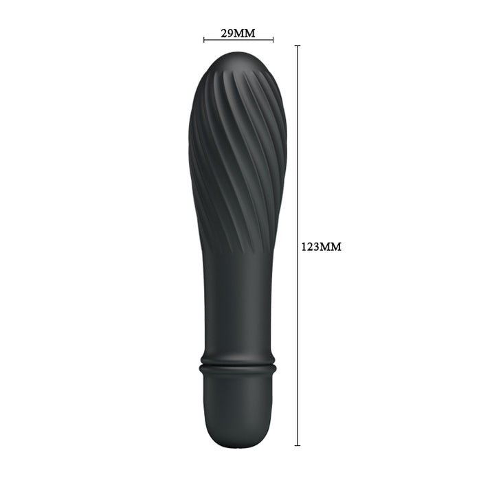 Battery G-Spot Vibrator Black 137mm "Solomon"