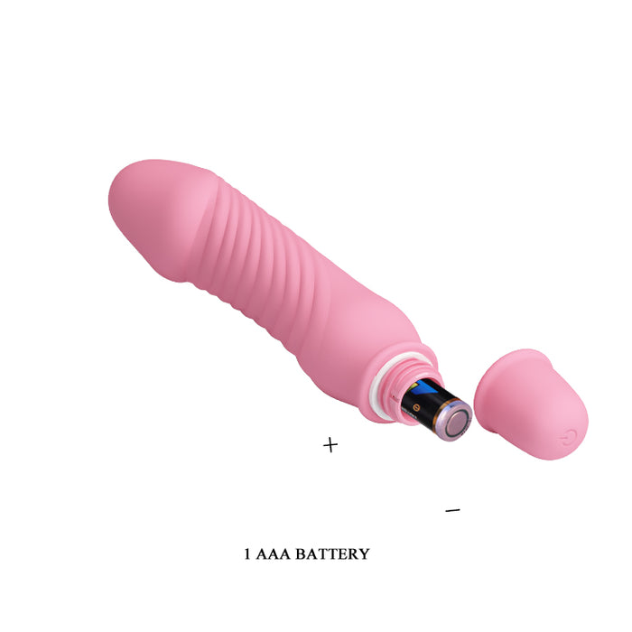 Dolphin Vibrator Soft Pink "Stev" 133mm