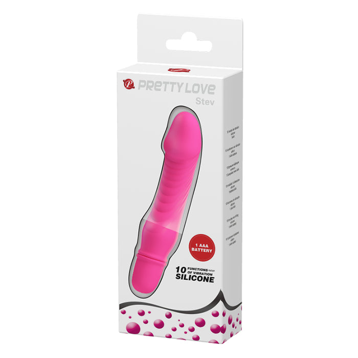 Dolphin Vibrator Hot Pink "Stev" 133mm