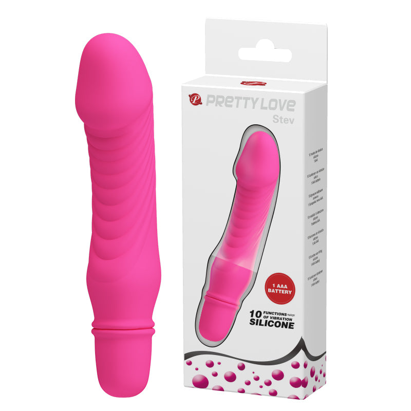 Dolphin Vibrator Hot Pink "Stev" 133mm