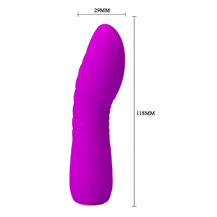 Mini Silicone Vibrator "Abner" Purple