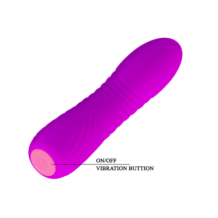 Mini Silicone Vibrator "Abner" Purple